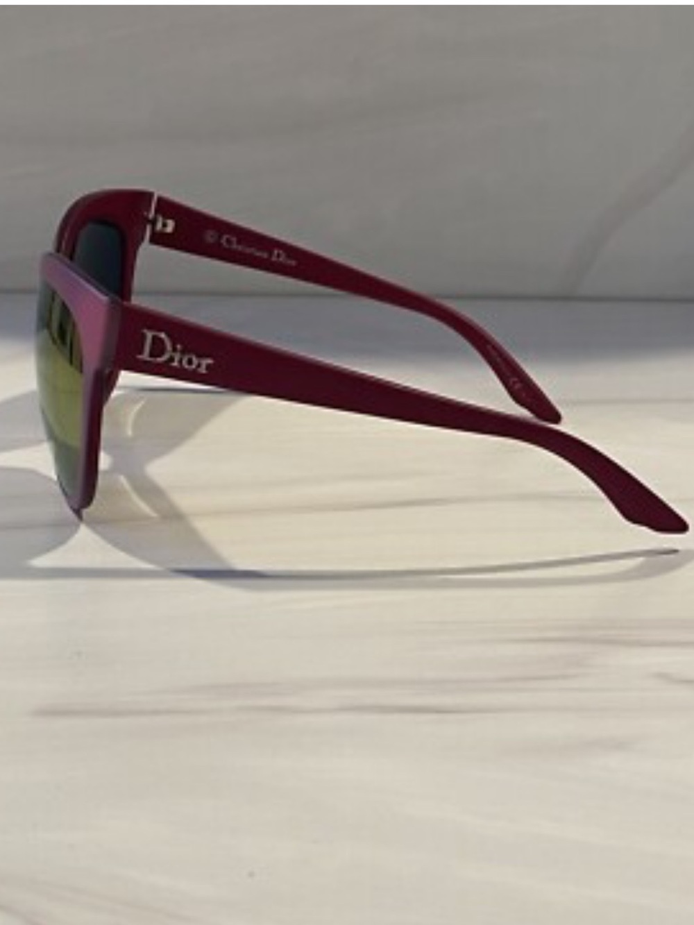 Dior Pink Cat-Eye Sunglasses with Mirrored Lenses